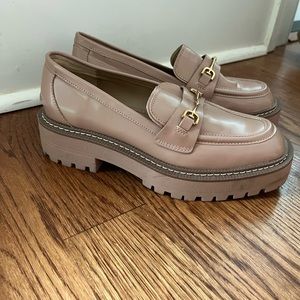 Sam Edelman camel Laurs Lug loafers Sz 6 like new! Chunky sole!